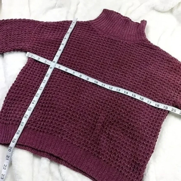 Dusty Rose Mauve Chenille Sweater - Picture 4 of 12